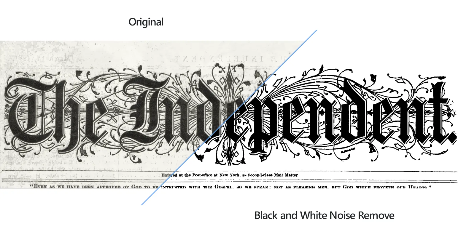 How to remove noise from multiple documents at once