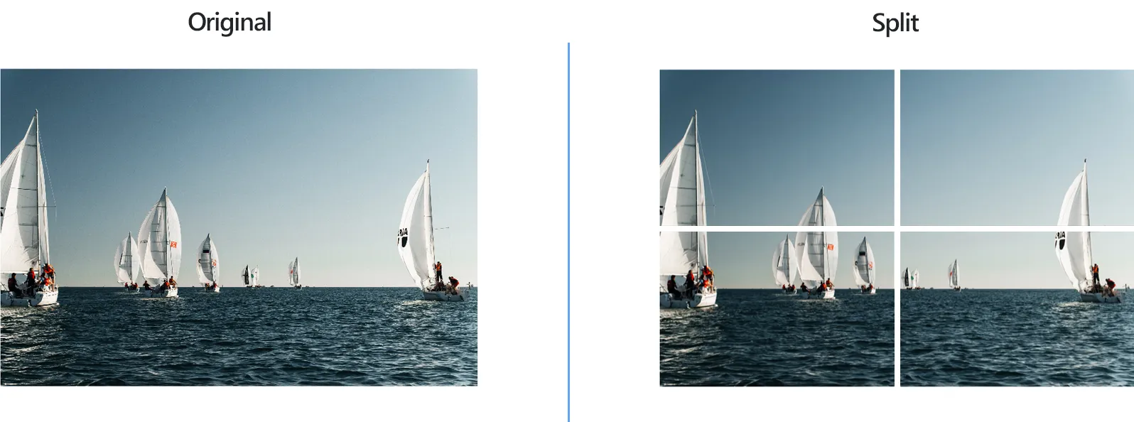 How to split images using reaConverter